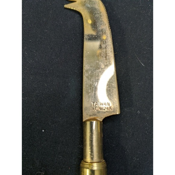 Vintage IKON 24k Taiwan - 4 Piece Bar Tool‎ Set - Opener Jigger Knife Tongs - Picture 9 of 9